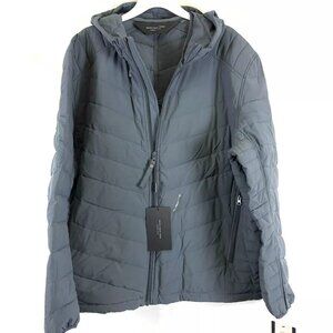 Andrew Marc, Men’s Delavan Ultra Stretch Hooded Jacket, Size 2XL, Blue, Tear